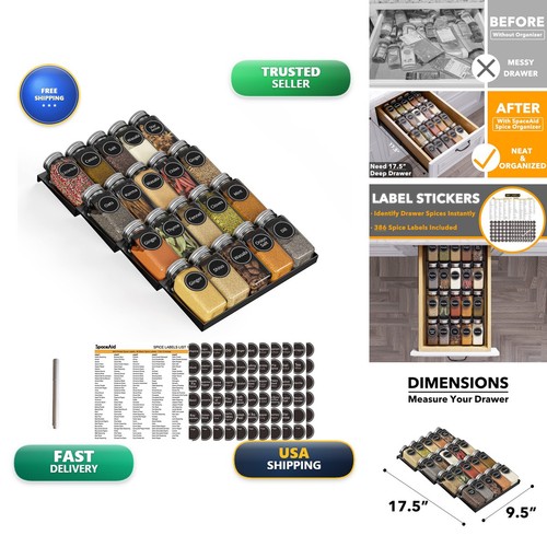 Spaceaid spice drawer - spice,