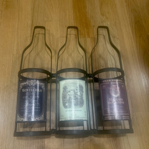 Vintage black metal bottle - 3,