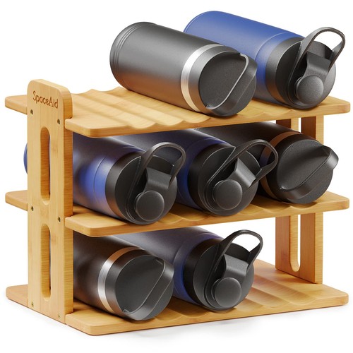 Water bottle organizer - water, with